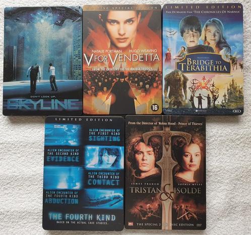 STEELBOOK DVDS. SCI-FI, FANTASY. 2 DISC SPECIAL. 5 EU P STUK, Cd's en Dvd's, Dvd's | Science Fiction en Fantasy, Zo goed als nieuw
