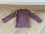 Z.g.a.n. Paarse longsleeve top met rib, Zara, maat 86, Kinderen en Baby's, Babykleding | Maat 86, Meisje, Ophalen of Verzenden