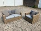 Loungeset Ibiza style dik wicker rotan, Tuin en Terras, Ophalen, Gebruikt, Loungeset, Wicker