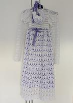 Prachtig wit gehaakt doopkleed / doorjurk, muts en vest, Ophalen, Zo goed als nieuw, Meisje