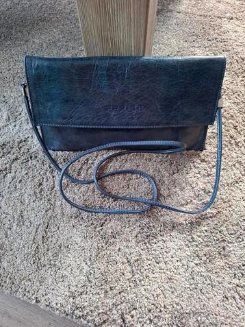 Nieuw Genuine Leather Ferchi schoudertas Marineblauw  beschikbaar voor biedingen
