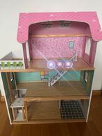 Groot poppenhuis met 6 meubelsets, ook apart te koop, Ophalen, Gebruikt, Poppenhuis