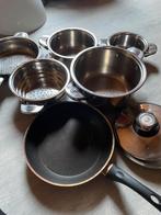 (Koeken)pannen, Gebruikt, Inductieplaat, Pannenset, Ophalen of Verzenden
