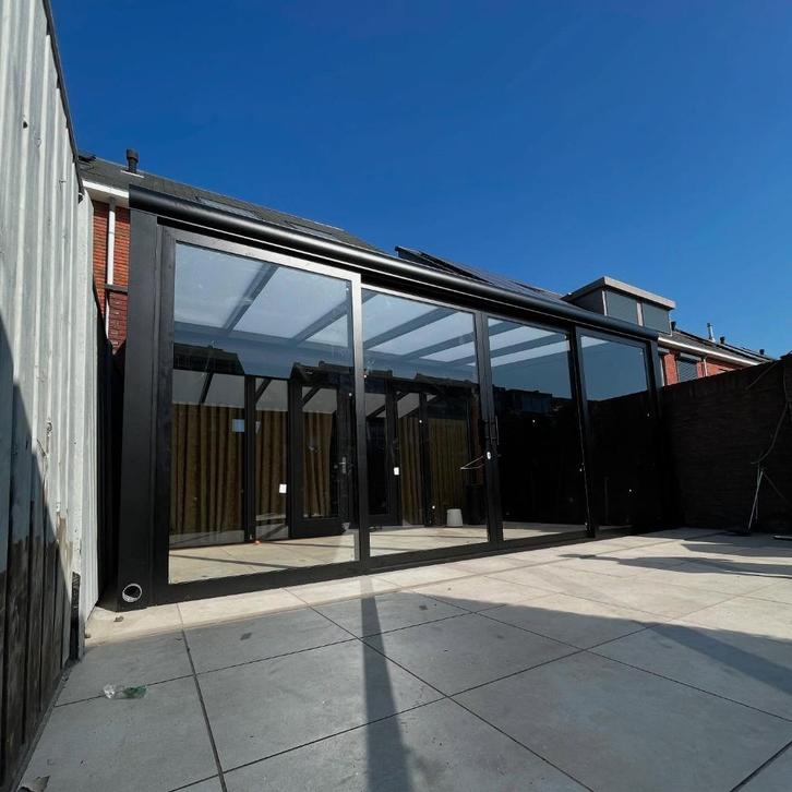 Carport Terrasoverkappingen en glazen schuifwanden veranda, Tuin en Terras, Tuinwanddecoratie, Nieuw, Ophalen