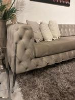 Mooie fluwelen bank bijna niet gebruikt, Huis en Inrichting, Banken | Bankstellen, Ophalen, 75 tot 100 cm, Zo goed als nieuw, Rechte bank