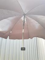 Parasol Zwart MADISON kantelbaar 220 ook voor Balkon, Tuin en Terras, Parasols, Ophalen, Kantelbaar, 2 tot 3 meter, Zo goed als nieuw