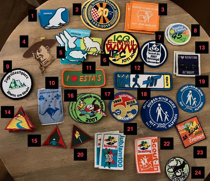 Badges insignes Scouting, Verzamelen, Scouting, Nieuw, Embleem, Speld of Insigne, Ophalen of Verzenden
