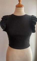 Zara cropped top maat s zwart, Kleding | Dames, Tops, Ophalen of Verzenden, Zo goed als nieuw, Korte mouw, Maat 36 (S)