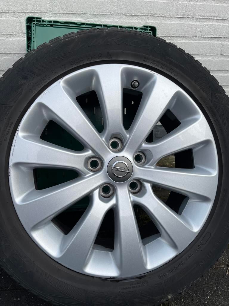 Winterbanden met velgen 17 inch  opel zafira, Auto-onderdelen, Banden en Velgen, Ophalen, Gebruikt, Velg(en), 17 inch