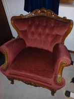 Lodewijk barok bankstel, oud rose. Bank 1,95 m lang., Antiek en Kunst, Ophalen
