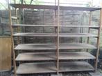 Bruynzeel stelling met 24 legborden 50 x 100 en 6 staanders, Ophalen, Gebruikt