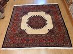 Vintage handgeknoopt perzisch tapijt moud 199x201, Info@SlatsAntiek.nl, Perzisch, 200 cm of meer, Ophalen of Verzenden