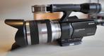 Sony NEX-VG20 videocamera, in perfecte staat! met 2 lensen., 20x of meer, Ophalen of Verzenden, Zo goed als nieuw, Full HD