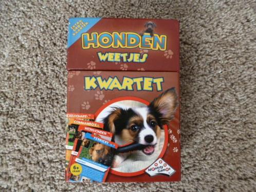 NIEUW HONDEN weetjes kwartet vanaf 6 jaar, Hobby en Vrije tijd, Gezelschapsspellen | Kaartspellen, Nieuw, Een of twee spelers
