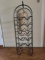 Ijzeren wijnrek, 5 tot 15 flessen, Ophalen of Verzenden, Zo goed als nieuw, Metaal