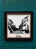 tegeltje in lijst Elsloo plaats in Limburg, Verzamelen, Ophalen of Verzenden, 1960 tot 1980, Limburg