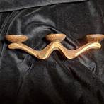 Kandelaar Brutalist brons jaren 70, Ophalen