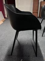 5 Zwarte Kuipstoelen - Stijlvol en Comfortabel, Kunststof, Gebruikt, Zwart, Ophalen of Verzenden