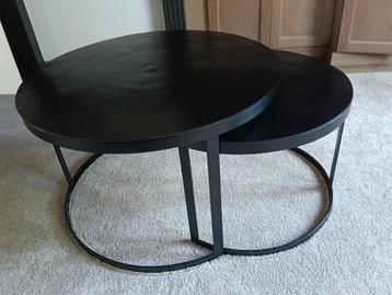 Set van 2 salontafels / koffietafels beschikbaar voor biedingen