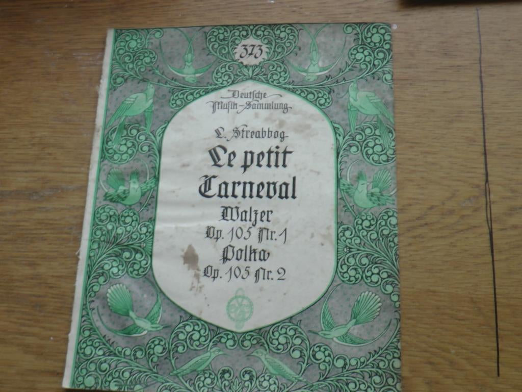 L.streabbog - le petit carneval - voor piano, Muziek en Instrumenten, Bladmuziek, Gebruikt, Klassiek, Ophalen of Verzenden, Artiest of Componist