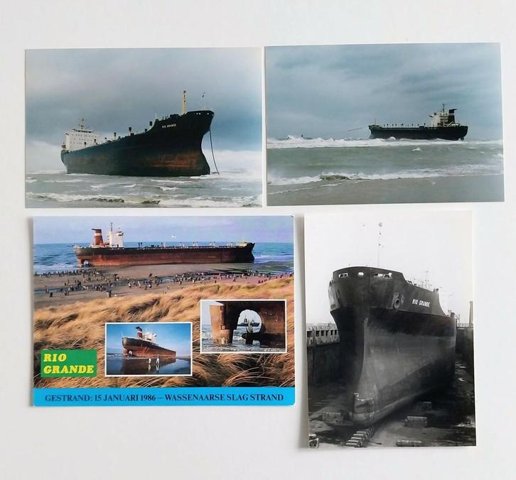Stranding Rio Grande Wassenaar., Verzamelen, Scheepvaart, Zo goed als nieuw, Kaart, Foto of Prent, Ophalen of Verzenden