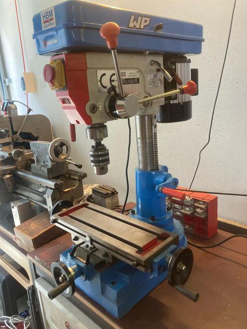 HBM 16 Freesmachine, Freesbank, Kolomboor, Doe-het-zelf en Verbouw, Gereedschap | Freesmachines, Zo goed als nieuw, Elektrisch