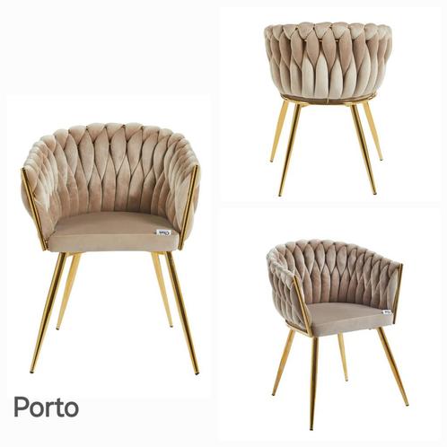 Wave eetkamerstoel stoel goud frame eric kuster style NEW, Huis en Inrichting, Stoelen, Nieuw, Eén, Overige materialen, Overige kleuren