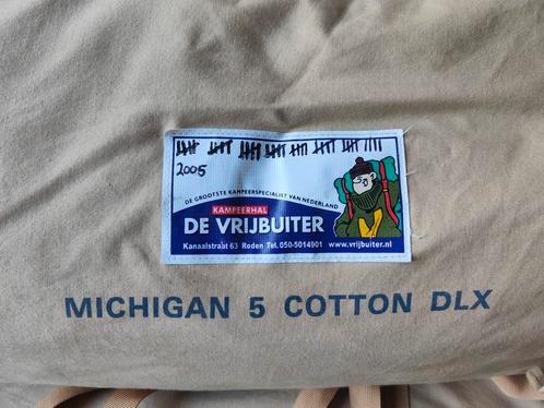Michigan 5 tent. Katoen, luifel, grondzeil met rits., Caravans en Kamperen, Tenten, tot en met 5, Gebruikt, Ophalen