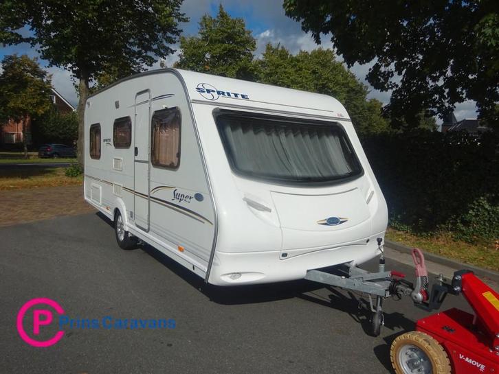 Sprite Super 490 Enkele Bedden + Rondzit + Mover, Caravans en Kamperen, Caravans, Bedrijf, tot en met 4, 1000 - 1250 kg, Sprite