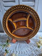 Vier Sarreguemines Franse fondue borden met vakjes, Ophalen of Verzenden