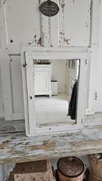Oude Shabby Spiegelkast - Verweerde Spiegel, Ophalen of Verzenden