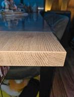 Compleet eettafel 220x100x80, Huis en Inrichting, Tafels | Eettafels, Ophalen, 50 tot 100 cm, Zo goed als nieuw, Metaal