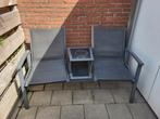 Tete-a-tete aluminium tuinbank, Gebruikt, Aluminium, Bank, Ophalen