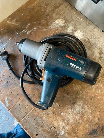 Bosch gds 18 e slagmoersleutel 230v beschikbaar voor biedingen