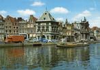 AK Haarlem Spaarne truck Renault Bedford VW vrachtschip, Ophalen of Verzenden, 1960 tot 1980, Gelopen, Noord-Holland