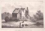 Dalfsen. Het Huis Rechteren. Litho J.F. Christ 1846, Antiek en Kunst, Ophalen of Verzenden