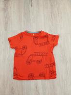 Oranje t-shirt 'brandweerauto's', Hema mt 86, Kinderen en Baby's, Babykleding | Maat 86, Shirtje of Longsleeve, Ophalen of Verzenden