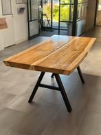 MANGO houten boomstamtafel eettafel, Huis en Inrichting, Tafels | Eettafels, Ophalen, Gebruikt, 50 tot 100 cm, Vijf personen of meer