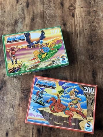 vintage He-man puzzels 1985 twee stuks van Schmidt MOTU beschikbaar voor biedingen