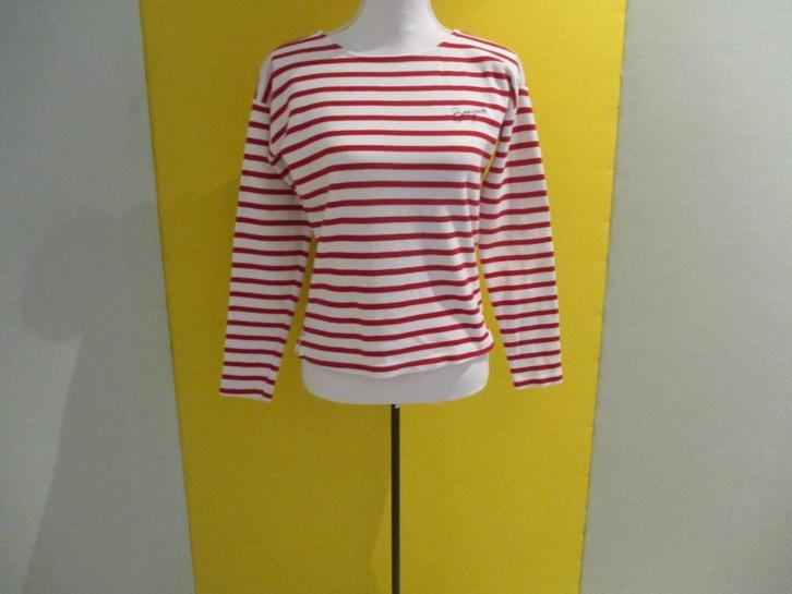 Bien Bleu top maat S (100% katoen)., Kleding | Dames, Tops, Zo goed als nieuw, Maat 36 (S), Rood, Lange mouw, Verzenden
