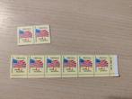 7 Ongebruikte Amerikaanse G-Rate Postzegels - Old Glory, Ophalen of Verzenden, Buitenland