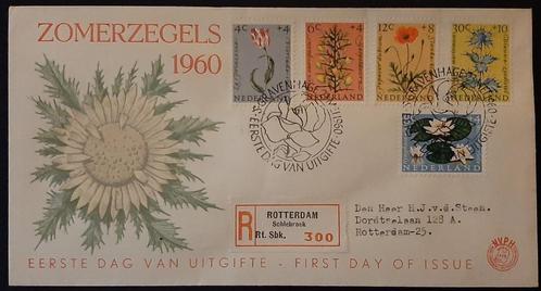 Cees-Nederland 1960 FDC 43 met getypt adres en open klep., Postzegels en Munten, Postzegels | Eerstedagenveloppen, Beschreven
