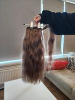 Human hair ashy brown/blonde ponytail, Sieraden, Tassen en Uiterlijk, Uiterlijk | Haarverzorging, Ophalen, Zo goed als nieuw, Pruik of Haarverlenging