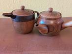 2 houten theepotjes met filter, Ophalen of Verzenden, Overige materialen, Overige stijlen, Overige typen