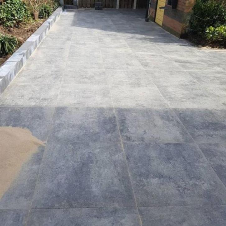 Betontegel 60x60, Grijs, Goedkope Betontegel,  60x60, Tuin en Terras, Tegels en Klinkers, Nieuw, Terrastegels, Beton, Ophalen of Verzenden