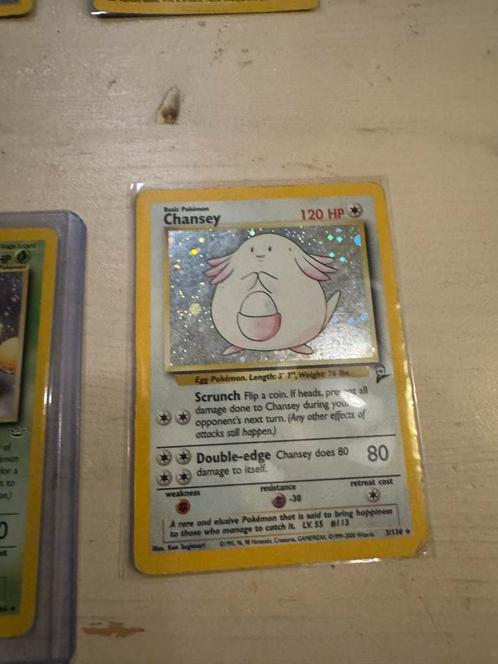Pokémon Chansey 2nd Edition Holo - Base Set (1999), Hobby en Vrije tijd, Verzamelkaartspellen | Pokémon, Zo goed als nieuw, Losse kaart