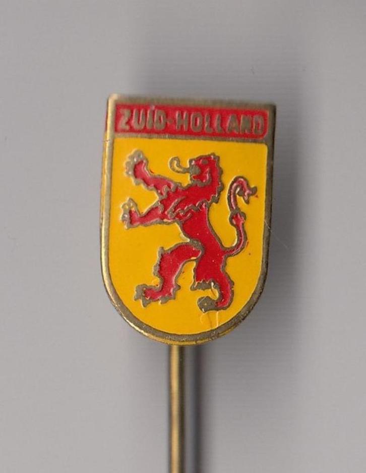 Zuid Holland Provincie Wapen geel speldje, Verzamelen, Speldjes, Pins en Buttons, Gebruikt, Speldje of Pin, Overige onderwerpen