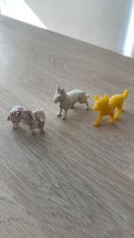 Herder hondjes en Schotse collie van plastic klein, Ophalen of Verzenden, Gebruikt, Paard, Beeldje of Figuurtje