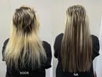Hairextensions Flat-Tip incl. inzetten en modelleren 60 cm, Ophalen, Nieuw, Pruik of Haarverlenging
