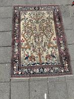 Perzische tapijt Isfahan , ( Oranje boom ) 195x140 cm, Wol, Ophalen of Verzenden, Zo goed als nieuw, NA